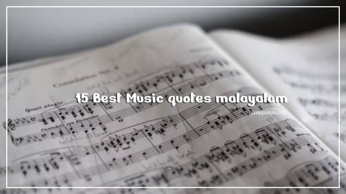 Music quotes malayalam