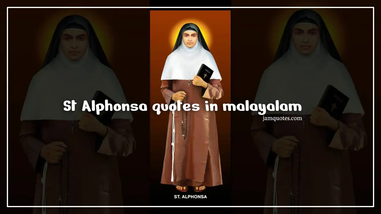 St Alphonsa quotes in malayalam