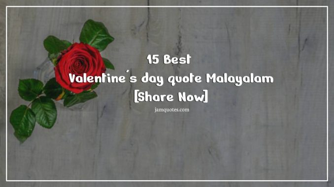 Valentine's day quote malayalam