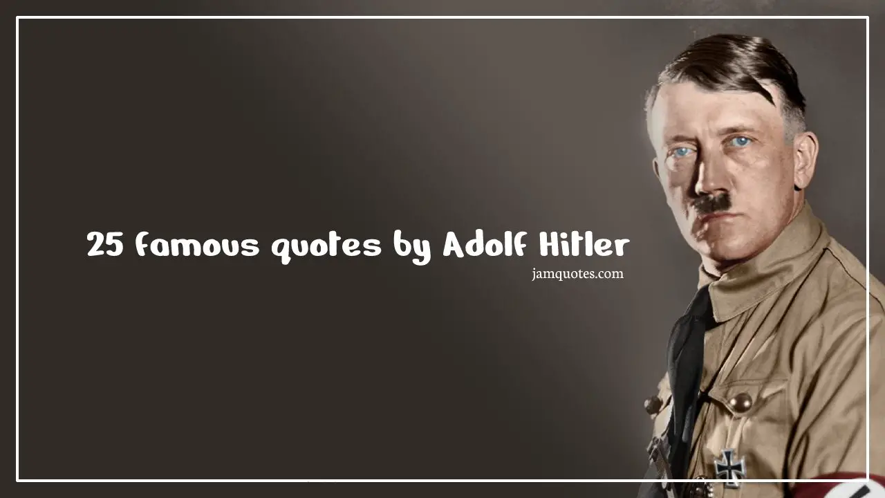 famous quotes by hitler