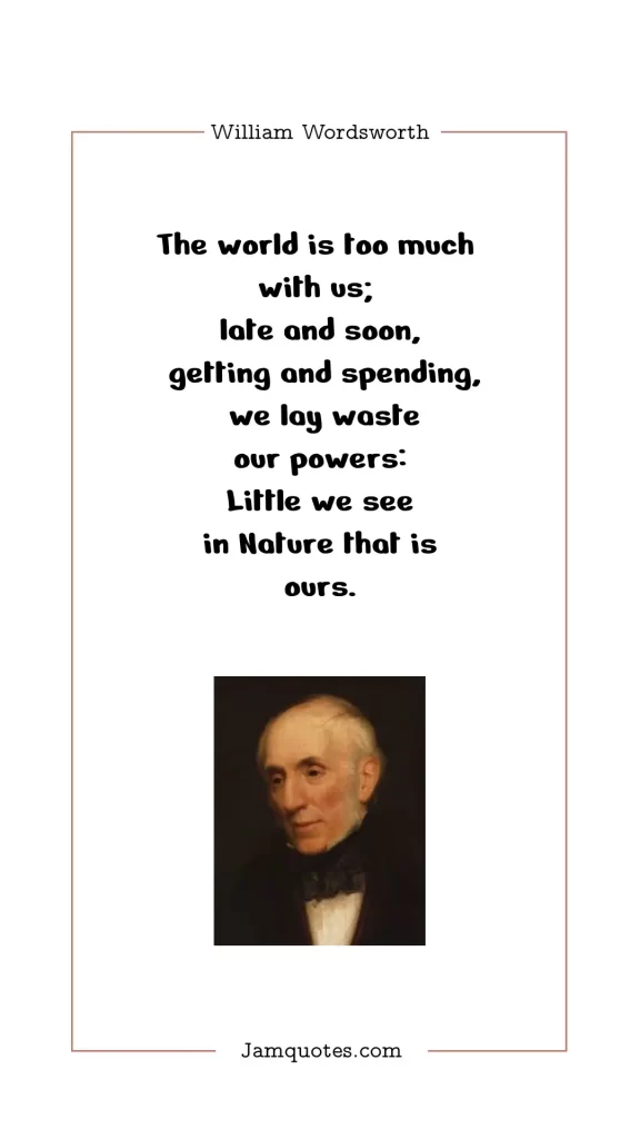 famous quotes by William Wordsworth